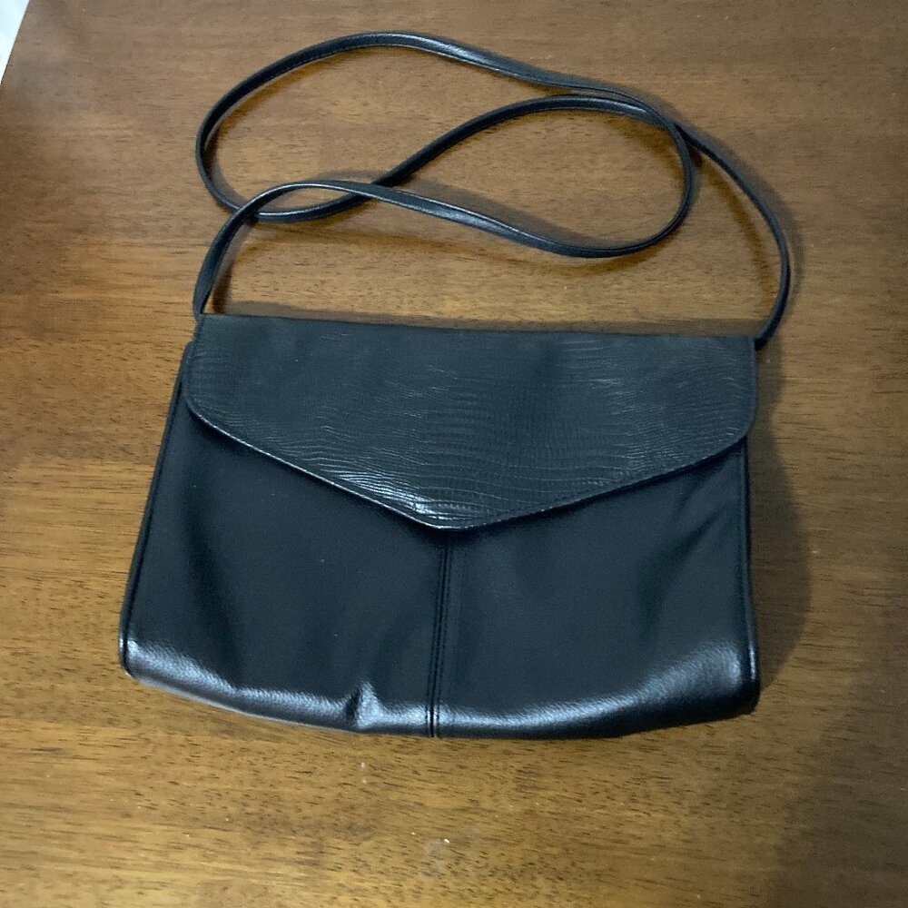 Tandem Black‎ 90s Shoulder Bag Thin Strap Crossbody Vintage Small